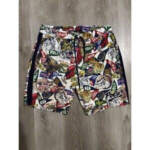Polo Ralph Lauren Collegiate Logo Shorts Mens Size XL